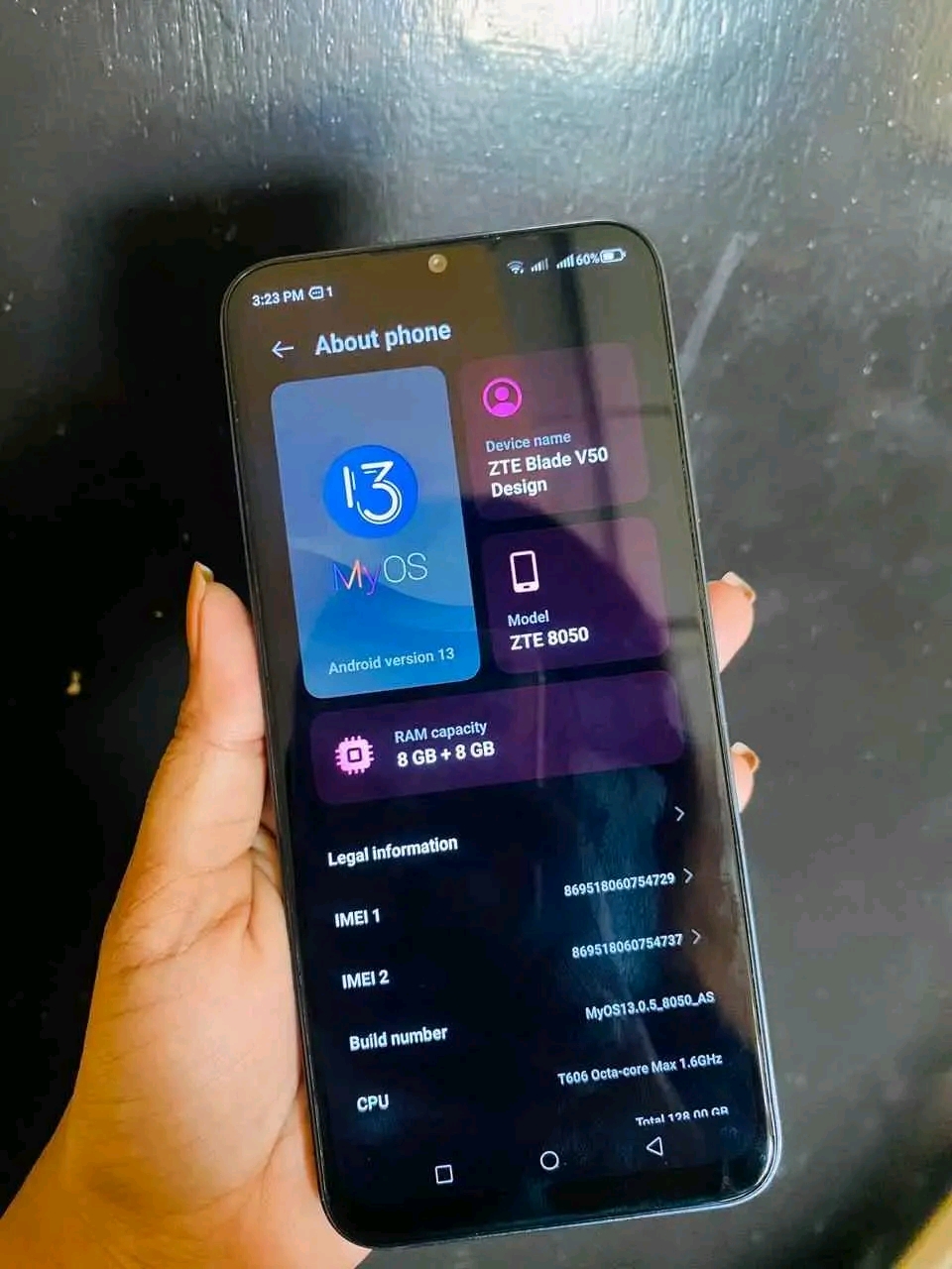 ZTE BLADE V 50 Design (Used )