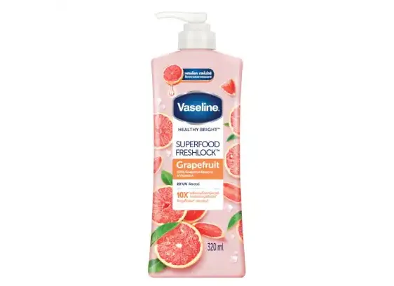 Vaseline Healthy Bright Superfood Freshlock Grapefruit Body Lotion 320ml Serum Lotion with Vitamin A
