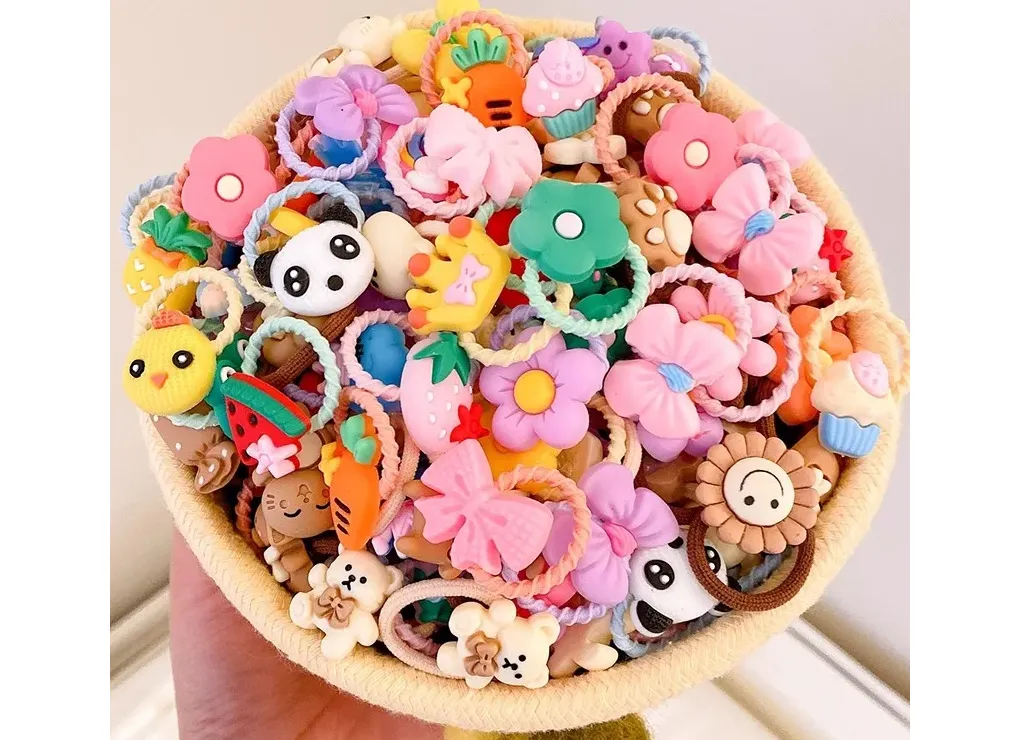 Hair Accessories Girls Bands Bandeau Cheveux Scrunchies Elastique Fille Kids Korean Haarband Rubber Baby Tie Animal Cute