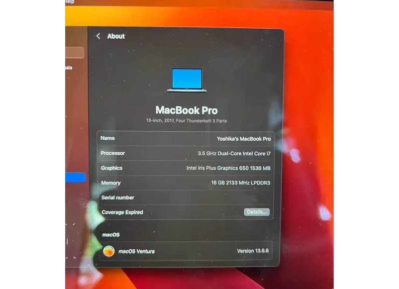 Mac Book Pro 2017 Touch Bar For sale  🔰