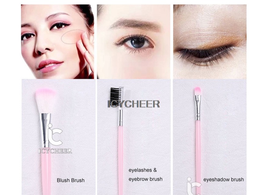 Makeup brushes set