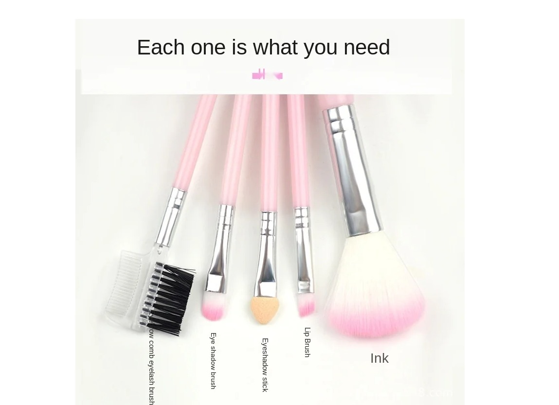 Makeup brushes set