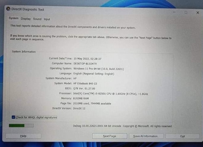 HP Elite Book 840 G15