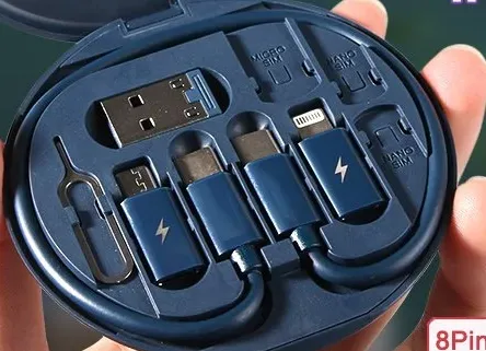 REMAX 5 In 1 60w Fast Charging Cables Type-C Mobile Phone Data Cable USB Charger Set Storage Box