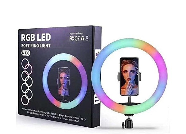 RGB Ring Light With Large Tripod for Camera and Mobile phone