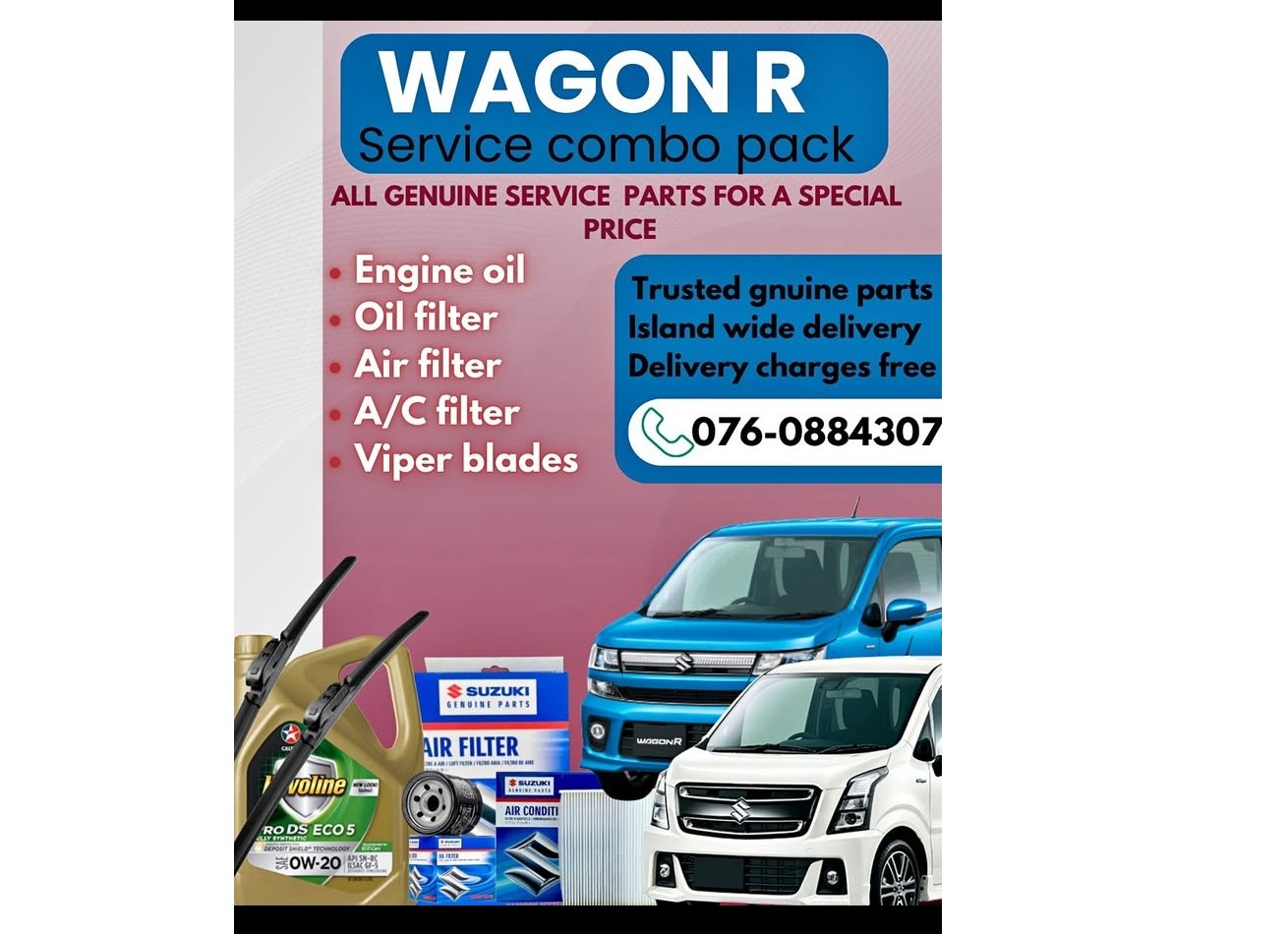 🔥Wagon R service combo pack🔥