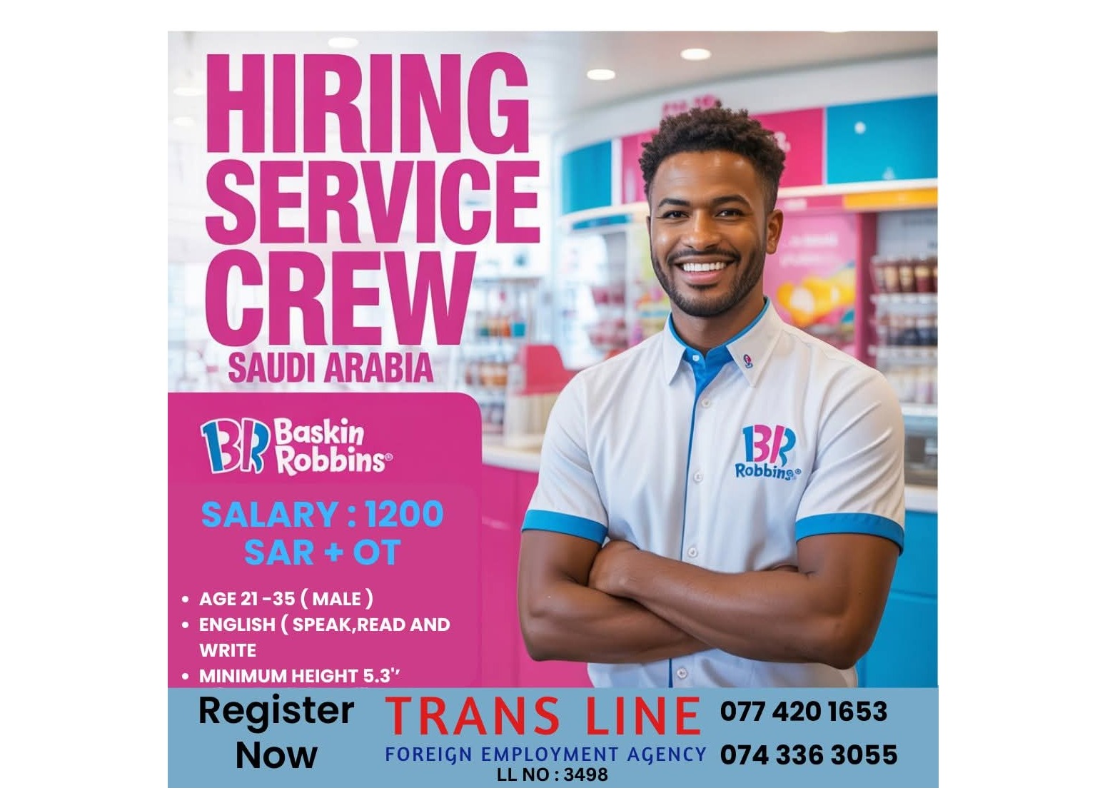 Service crew Saudi Arabia