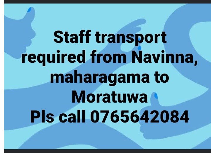 Need a staff transport 🙋‍♀️