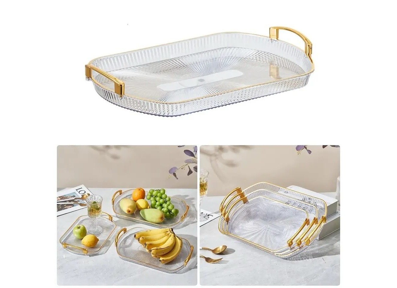 3pcs PREMIUM ACRYLIC MATERIAL SERVING