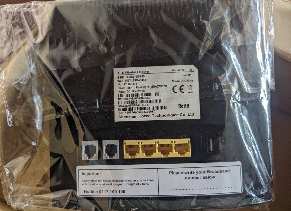 Dialog P28 Router