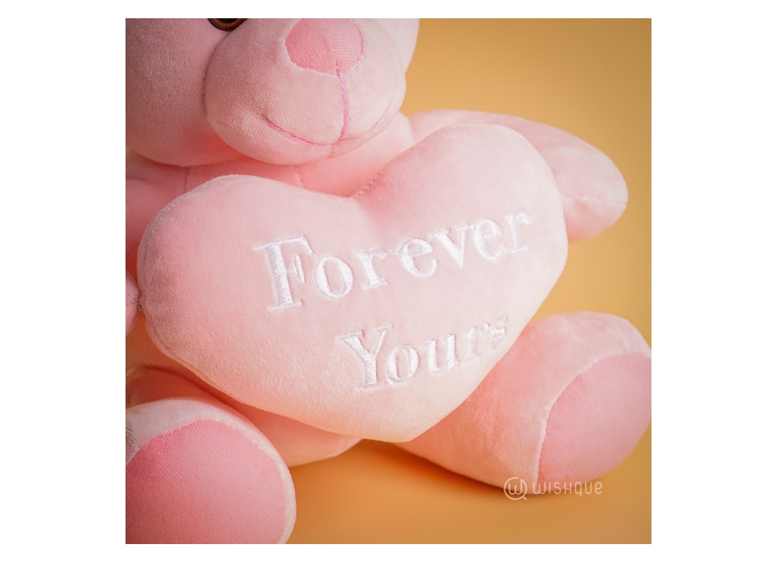 Forever Yours Cuddly Bear - Pink