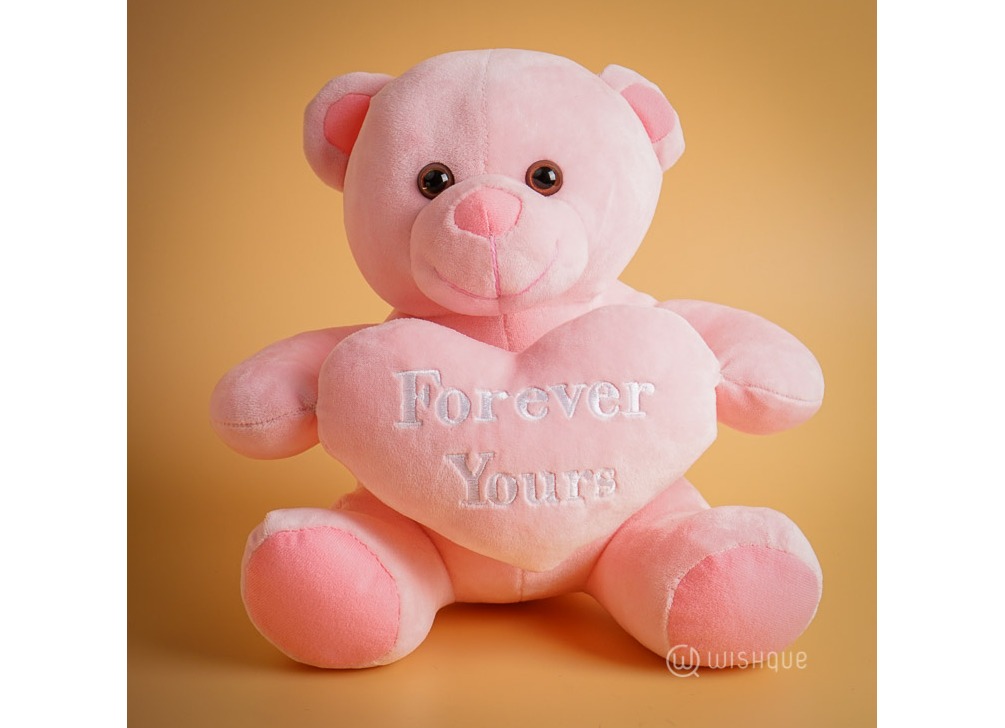 Forever Yours Cuddly Bear - Pink