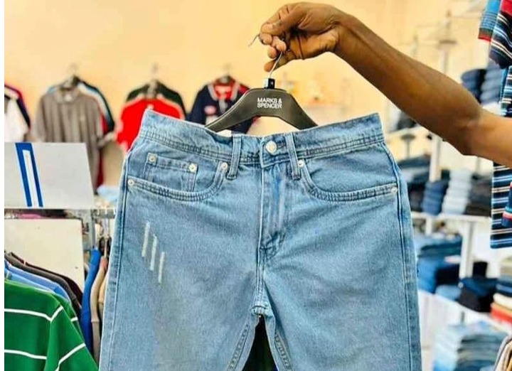 Mens patch denim