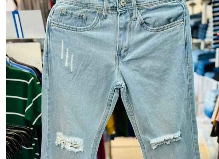 Mens patch denim