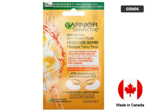 GARNIER Moisture Bomb Eye Sheet Mask for Dark Circles 6g