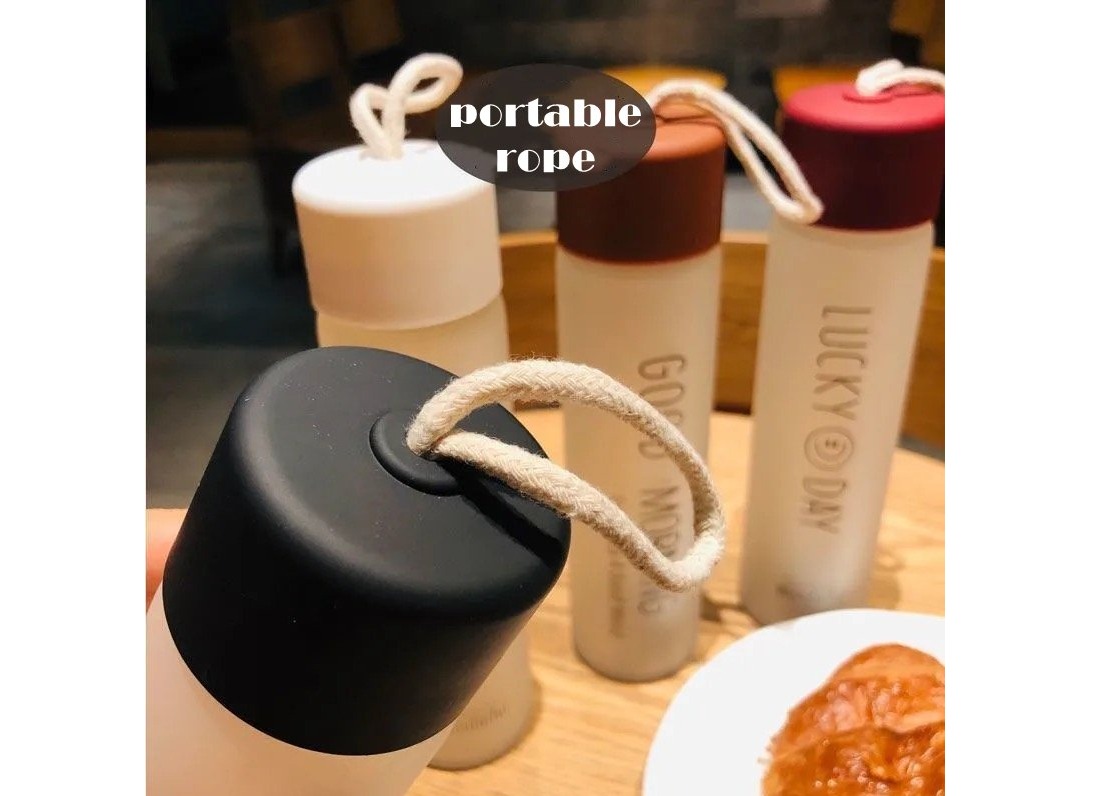 Glass water bottle