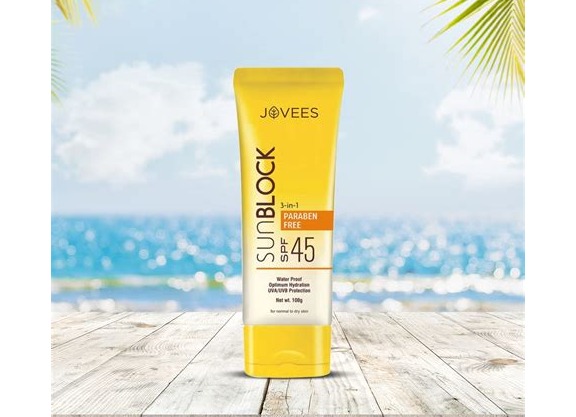 Jovees Sun Block SPF45 Cream (India) 50g