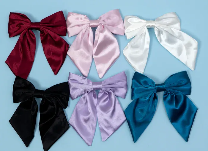 XL SATIN HAIR BOW