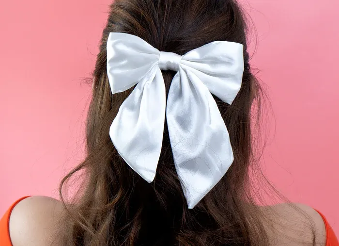 XL SATIN HAIR BOW