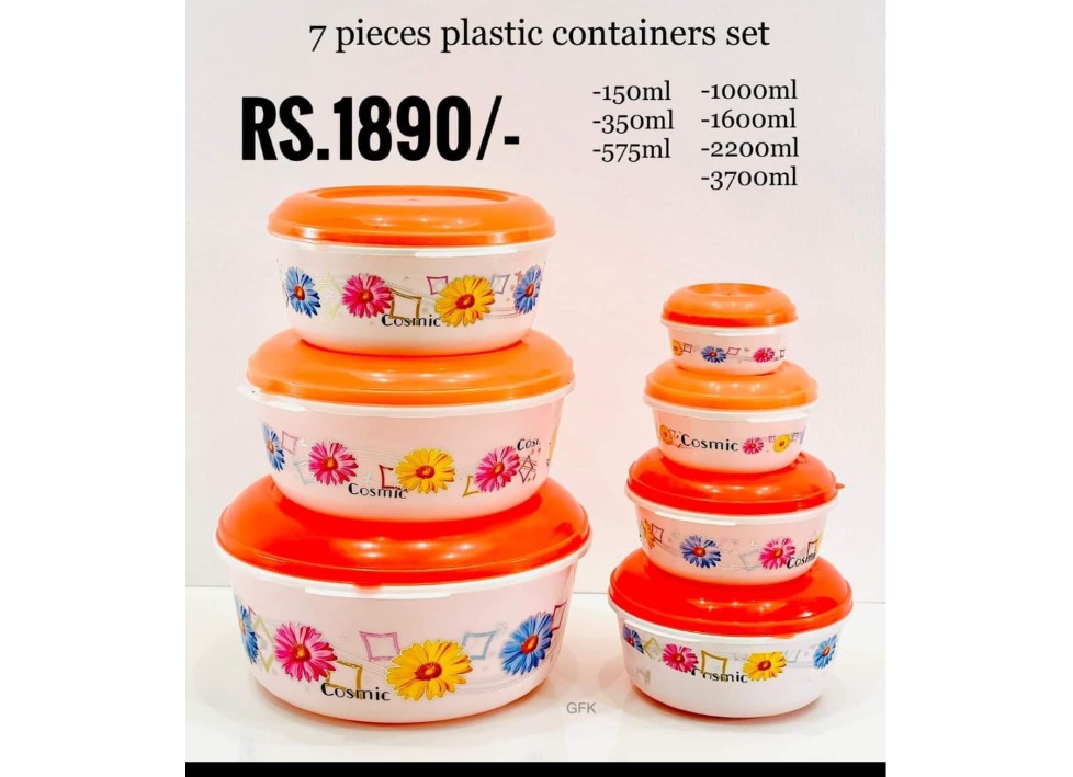 7 pcs container set
