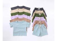 Summer 2pcs Kids Clothes Sets Children Sports Style Tracksuits T-shirts and Shorts Boy and Girl