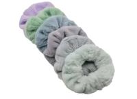 1pc Hair Scrunchy Furry Elastic Band Women Girl Ponytail Holder Rubber Ties Accessories Plush Faux Fur Soft Chiffon Headband Scrunchies