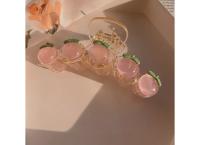 3 Piece Set of Cute Peach Hair Grips for Ladies and Girls Suitable for thick and fine hair Hair ornament hair clips