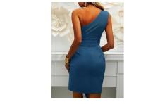 Diagonal Shoulder Dress