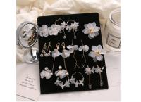 White earrings