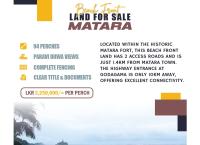 Matara Beach Front LAND