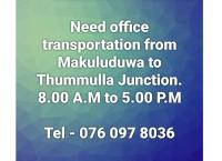 Need office transportation 🙂