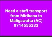 Need a transport service (AC)