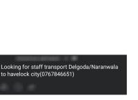 Looking for staff transport 💼