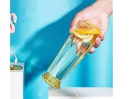 Glass water bottle